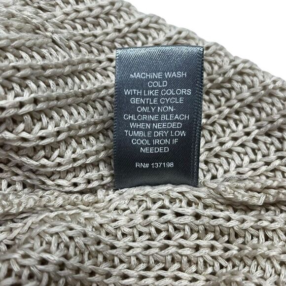 Marled Womens Knit Three-Button V-Neck Sleeveless Sweater Vest Beige Medium - Picture 6 of 16